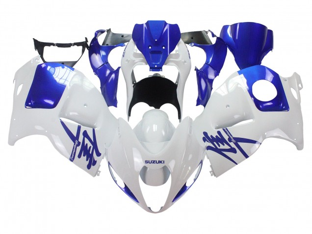 Discount 1996-2007 White Blue Hayabusa Suzuki GSXR 1300 Hayabusa Motorcycle Fairings Canada