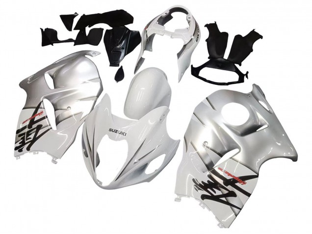 Discount 1996-2007 White Silver Hayabusa Suzuki GSXR 1300 Hayabusa Motorcycle Fairings Canada
