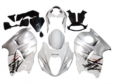 Discount 1996-2007 White Silver Hayabusa Suzuki GSXR 1300 Hayabusa Motorcycle Fairings Canada