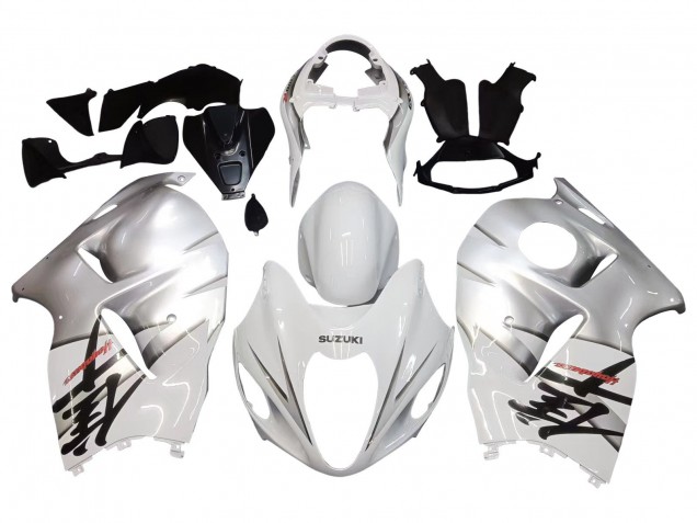 Discount 1996-2007 White Silver Hayabusa Suzuki GSXR 1300 Hayabusa Motorcycle Fairings Canada