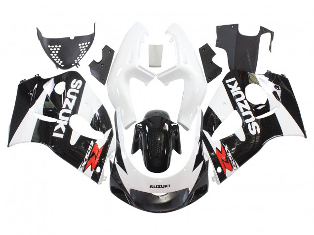 Discount 1996-2000 Black White Suzuki GSXR 600 / GSXR 750 Motorcycle Fairings Canada