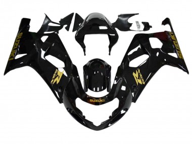 Discount 2001-2003 Glossy Black Gold Decal Suzuki GSXR 600 / GSXR 750 Motorcycle Fairings Canada