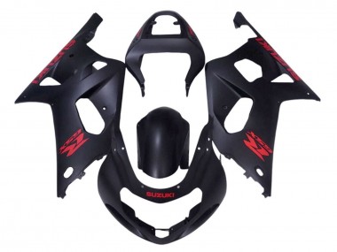 Discount 2001-2003 Matte Black Red Suzuki GSXR 600 / GSXR 750 Motorcycle Fairings Canada