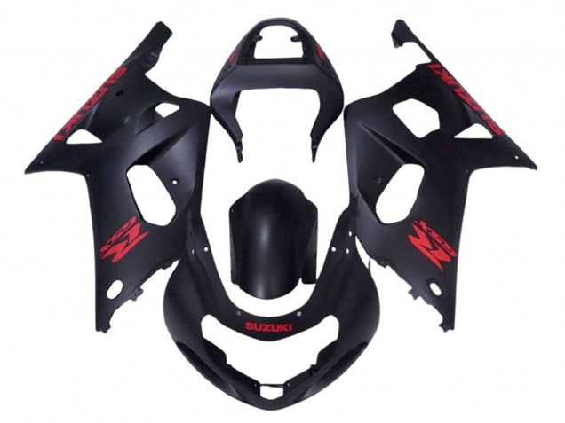Discount 2001-2003 Matte Black Red Suzuki GSXR 600 / GSXR 750 Motorcycle Fairings Canada