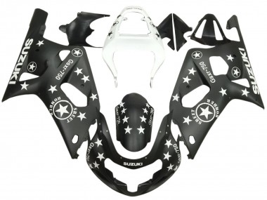 Discount 2001-2003 Glossy Black White Star Suzuki GSXR 600 / GSXR 750 Motorcycle Fairings Canada