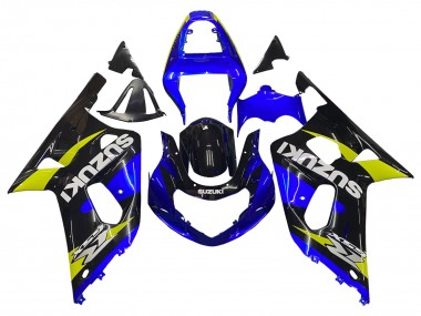Discount 2001-2003 Blue Yellow Glossy Black Suzuki GSXR 600 / GSXR 750 Motorcycle Fairings Canada
