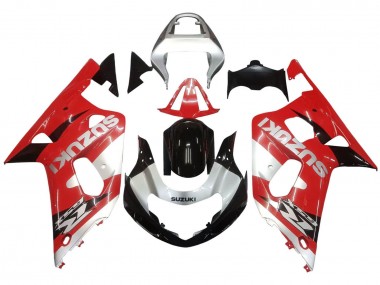 Discount 2001-2003 Red White Glossy Black Suzuki GSXR 600 / GSXR 750 Motorcycle Fairing Canada