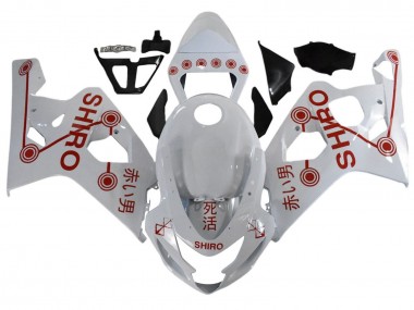 Discount 2001-2003 White Red Shiro Suzuki GSXR 600 / GSXR 750 Motorcycle Fairings Canada