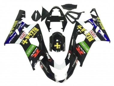 Discount 2001-2003 Glossy Black Green White Yellow Rizla Suzuki GSXR 600 / GSXR 750 Motorcycle Fairings Canada