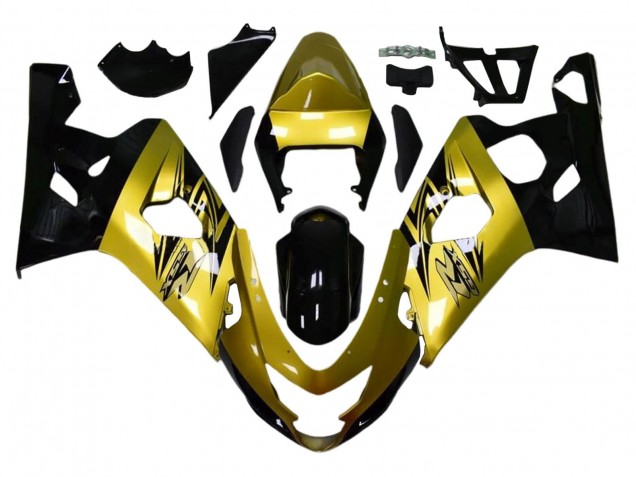 Discount 2004-2005 Gold Black Suzuki GSXR 600 / GSXR 750 Motorcycle Fairings Canada