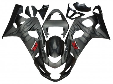 Discount 2004-2005 Grey Black Flame Suzuki GSXR 600 / GSXR 750 Motorcycle Fairings Canada
