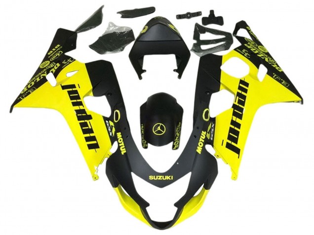 Discount 2004-2005 Black Yellow Jordan Suzuki GSXR 600 / GSXR 750 Motorcycle Fairings Canada