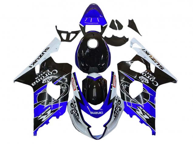Discount 2004-2005 White Blue Black Corona Motul Suzuki GSXR 600 / GSXR 750 Motorcycle Fairing Canada