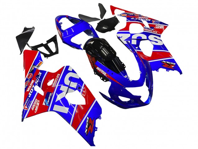 Discount 2004-2005 Blue Red Black Motul Dunlop Suzuki GSXR 600 / GSXR 750 Motorcycle Fairings Canada