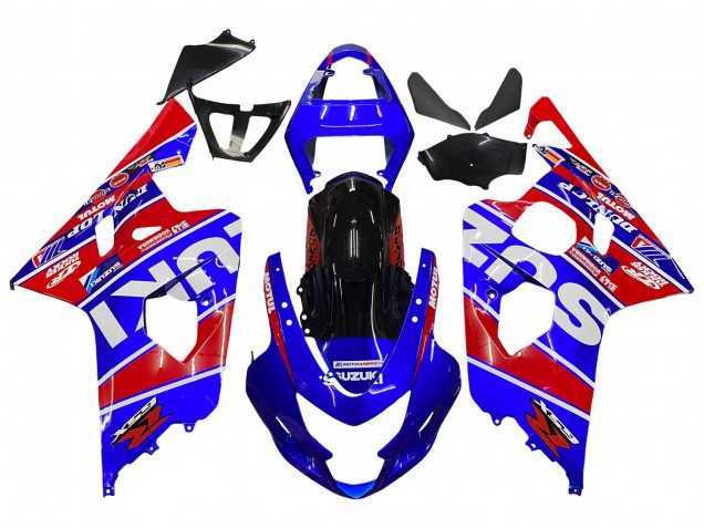Discount 2004-2005 Blue Red Black Motul Dunlop Suzuki GSXR 600 / GSXR 750 Motorcycle Fairings Canada