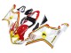 Discount 2004-2005 White Red Yellow Michelin Texaon Heron 7 Suzuki GSXR 600 / GSXR 750 Motorcycle Fairings Canada