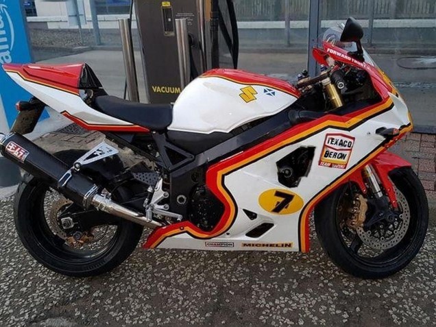 Discount 2004-2005 White Red Yellow Michelin Texaon Heron 7 Suzuki GSXR 600 / GSXR 750 Motorcycle Fairings Canada
