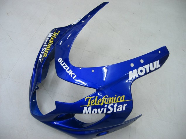 Discount 2004-2005 Blue White Yellow Green Telefonica Motul MoviStar Suzuki GSXR 600 / GSXR 750 Motorcycle Fairings Canada