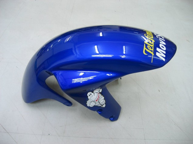 Discount 2004-2005 Blue White Yellow Green Telefonica Motul MoviStar Suzuki GSXR 600 / GSXR 750 Motorcycle Fairings Canada