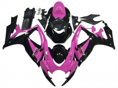 Discount 2006-2007 Pink Glossy Black Suzuki GSXR 600 / GSXR 750 Motorcycle Fairing Canada