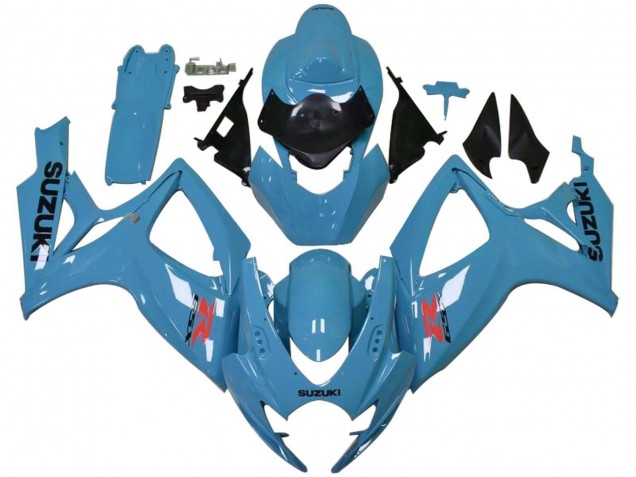 Discount 2006-2007 Light Blue Black Red Suzuki GSXR 600 / GSXR 750 Motorcycle Fairings Canada