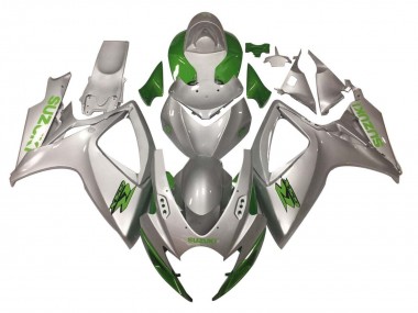 Discount 2006-2007 Silver Green Suzuki GSXR 600 / GSXR 750 Motorcycle Fairings Canada