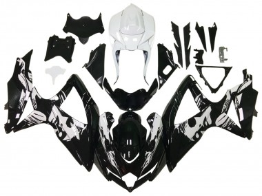 Discount 2006-2007 Glossy Black White Suzuki GSXR 600 / GSXR 750 Motorcycle Fairings Canada