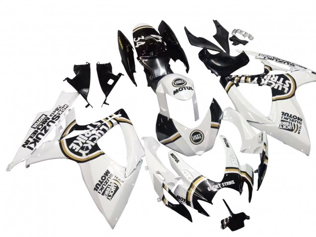 Discount 2006-2007 White Black Lucky Strike Motul Suzuki GSXR 600 / GSXR 750 Motorcycle Fairings Canada