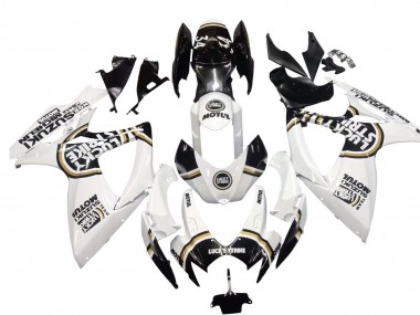 Discount 2006-2007 White Black Lucky Strike Motul Suzuki GSXR 600 / GSXR 750 Motorcycle Fairings Canada