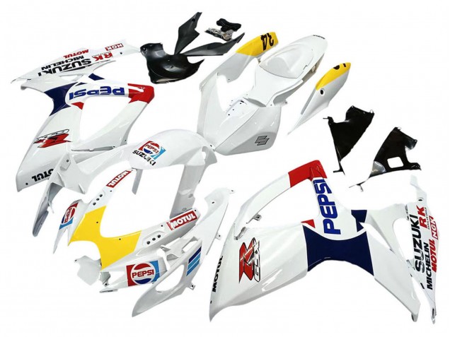 Discount 2006-2007 White Red Yellow Motul Suzuki GSXR 600 / GSXR 750 Motorcycle Fairings Canada