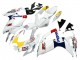 Discount 2006-2007 White Red Yellow Motul Suzuki GSXR 600 / GSXR 750 Motorcycle Fairings Canada