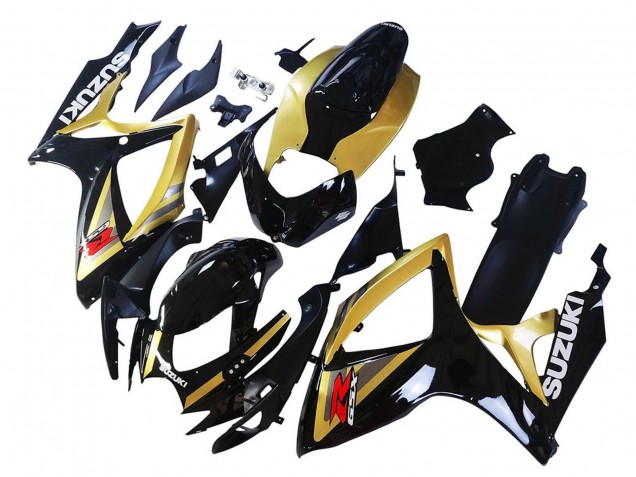 Discount 2006-2007 Gold Glossy Black Red Suzuki GSXR 600 / GSXR 750 Motorcycle Fairings Canada