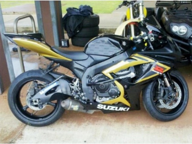 Discount 2006-2007 Gold Glossy Black Red Suzuki GSXR 600 / GSXR 750 Motorcycle Fairings Canada