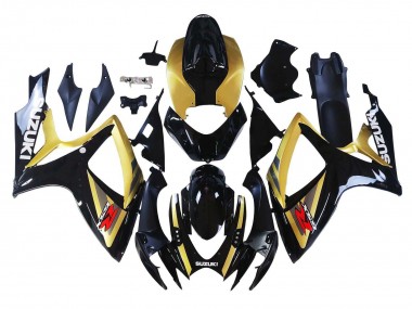 Discount 2006-2007 Gold Glossy Black Red Suzuki GSXR 600 / GSXR 750 Motorcycle Fairings Canada