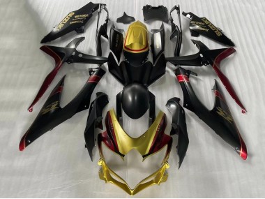 Discount 2006-2007 Gold Matte Black Red Suzuki GSXR 600 / GSXR 750 Motorcycle Fairings Canada