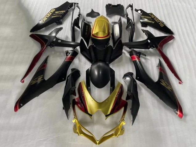 Discount 2006-2007 Gold Matte Black Red Suzuki GSXR 600 / GSXR 750 Motorcycle Fairings Canada