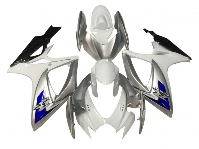 Discount 2006-2007 White Silver Blue Black Suzuki GSXR 600 / GSXR 750 Motorcycle Fairings Canada