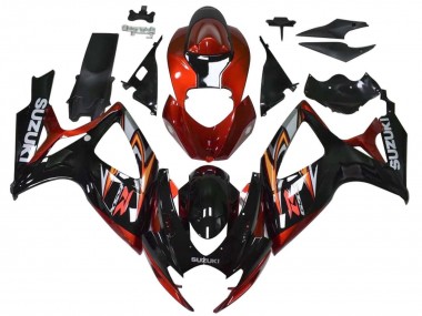 Discount 2006-2007 Red Glossy Black Orange Suzuki GSXR 600 / GSXR 750 Motorcycle Fairings Canada