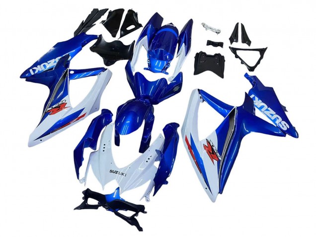 Discount 2008-2010 Blue White Red Suzuki GSXR 600 / GSXR 750 Motorcycle Fairing Kits Canada