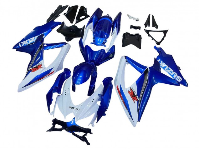Discount 2008-2010 Blue White Red Suzuki GSXR 600 / GSXR 750 Motorcycle Fairing Kits Canada