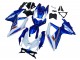 Discount 2008-2010 Blue White Red Suzuki GSXR 600 / GSXR 750 Motorcycle Fairing Kits Canada