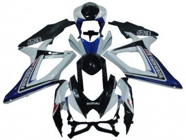 Discount 2008-2010 White Blue Glossy Black Alstare Suzuki GSXR 600 / GSXR 750 Motorcycle Fairings Canada