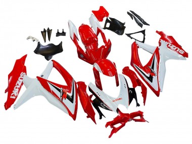 Discount 2008-2010 White Red Black Suzuki GSXR 600 / GSXR 750 Motorcycle Fairings Canada
