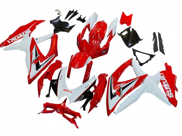 Discount 2008-2010 White Red Black Suzuki GSXR 600 / GSXR 750 Motorcycle Fairings Canada