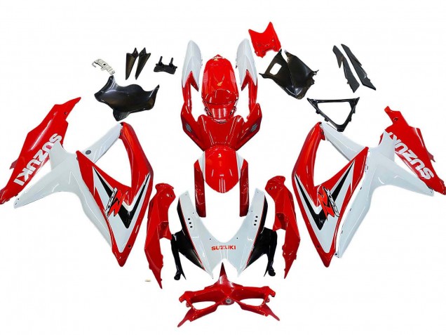 Discount 2008-2010 White Red Black Suzuki GSXR 600 / GSXR 750 Motorcycle Fairings Canada