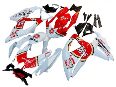 Discount 2008-2010 White Red Motul Lucky Strike Suzuki GSXR 600 / GSXR 750 Motorcycle Fairings Canada
