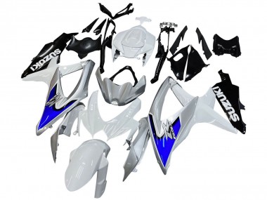 Discount 2008-2010 White Silver Blue Black Suzuki GSXR 600 / GSXR 750 Motorcycle Fairings Canada