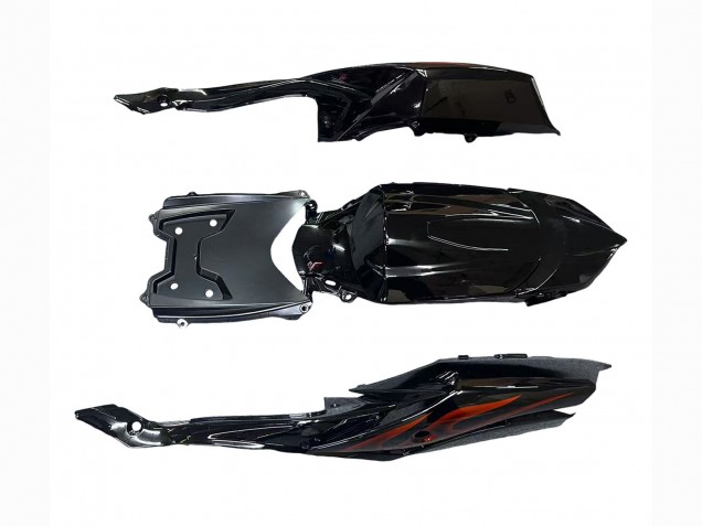 Discount 2008-2010 Glossy Black Orange Flame Suzuki GSXR 600 / GSXR 750 Motorcycle Fairings Canada