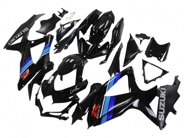 Discount 2008-2010 Glossy Black Blue Suzuki GSXR 600 / GSXR 750 Motorcycle Fairings Canada