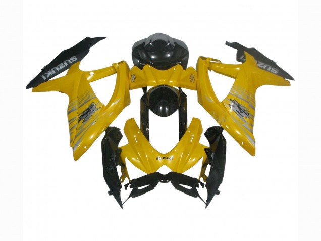Discount 2008-2010 Yellow Glossy Black Suzuki GSXR 600 / GSXR 750 Motorcycle Fairings Canada